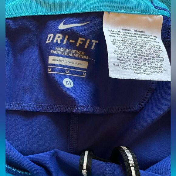 Nike Running Tuxedo Stripe a Ankle Zip Legging Size M - Picture 4 of 4